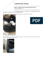 Ford Fiesta Kinetic 2014 Instalacion Sensores Posteriores