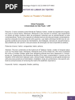 Kantor no limiar do Teatro