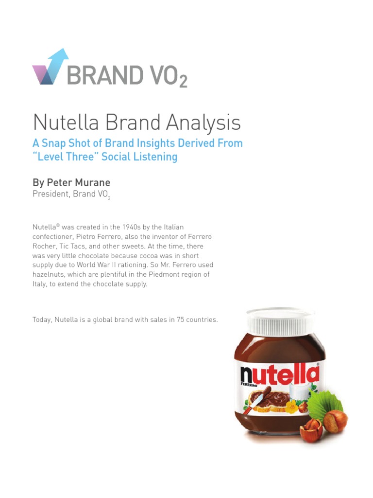 Nutella target market image