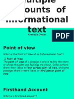 multiple accounts  of informational text