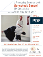 Lars Stjernstedt Sensei Friendship Seminar at NOLA Aikido May 2017