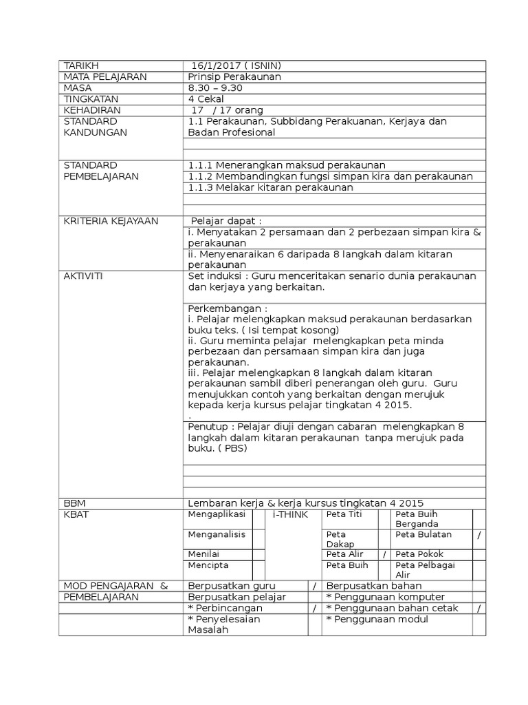 Kerja Kursus Prinsip Perakaunan 2018 Kokakka