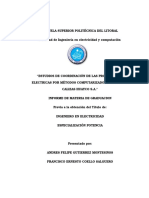 Estudios de Coordinación de Las Protecciones Electricas