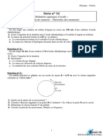 Série N°14 Solutions Aqueuses Dacide Mouvement de Rotation Théorème Des Moments 2010 2011 (Adem Bouali) PDF
