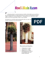 Lant Pedestals: Materials and Supplies