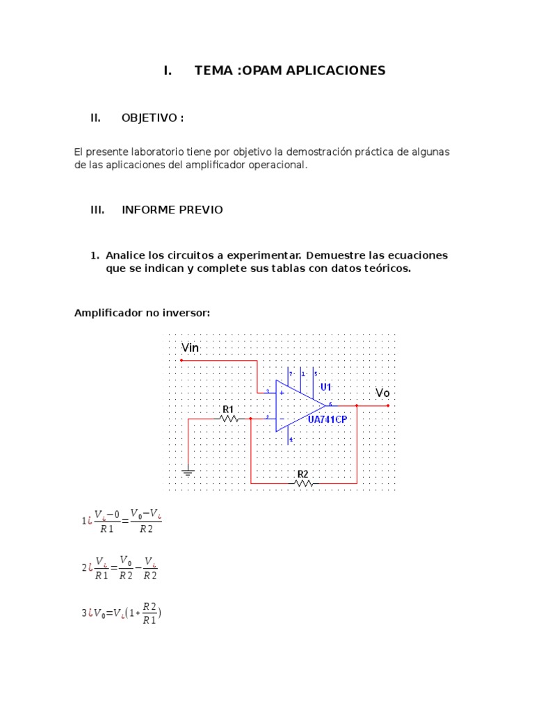 Opam Aplicaciones (Previo) | PDF | Amplificador operacional | Transistor