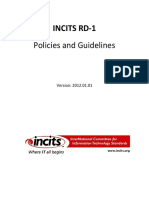 Policies and Guidelines: Incits Rd-1