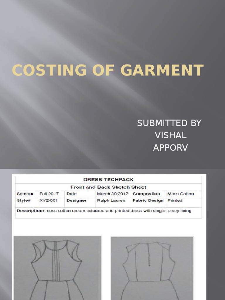 Costing of Garment PDF