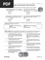 foreign   domestic policy activity