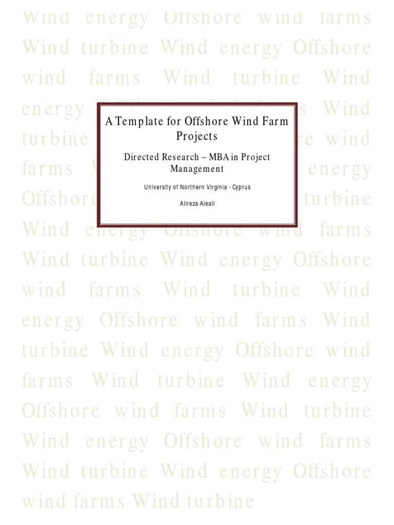Offshore Wind Farm Project PDF | PDF | Offshore Wind Power | Wind Power