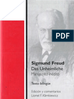 Das Unheimliche Manuscrito Ine Dito Bilingu e Sigmund Freud