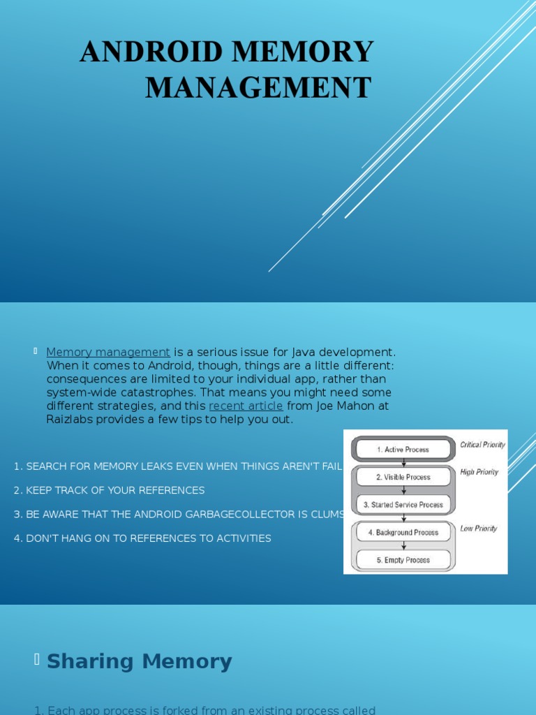 Android Memory Management Tips | PDF