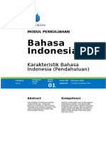 Pendahuluan 1 (Karakteristik Bahasa Indonesia) Template