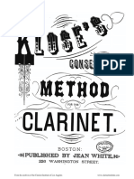 (Clarinet - Institute) Klose - Complete Method For The Clarinet PDF