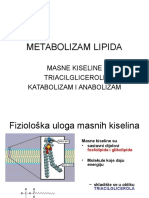 Metabolizam Lipida