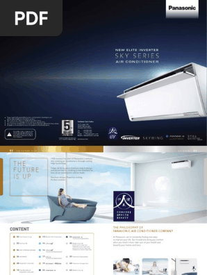 Panasonic Airconditioner Catalog Air Conditioning Mechanical Fan