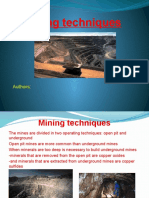 Mining Techniquesss