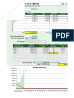 Debt Reduction Calculator - Template