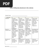letter writing rubric unit plan sse 17