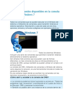 Lista de Comandos Windows 7