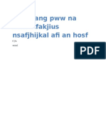 Gore Rang PWW Na Irtna Afakjius Nsafjhijkal Afi An Hosf: E Jfa Aeeat