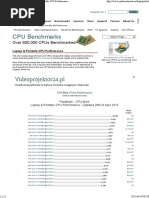 PassMark CPU Benchmarks - Laptop & Portable CPU Performance