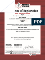 (6) Certificate ISO-0038