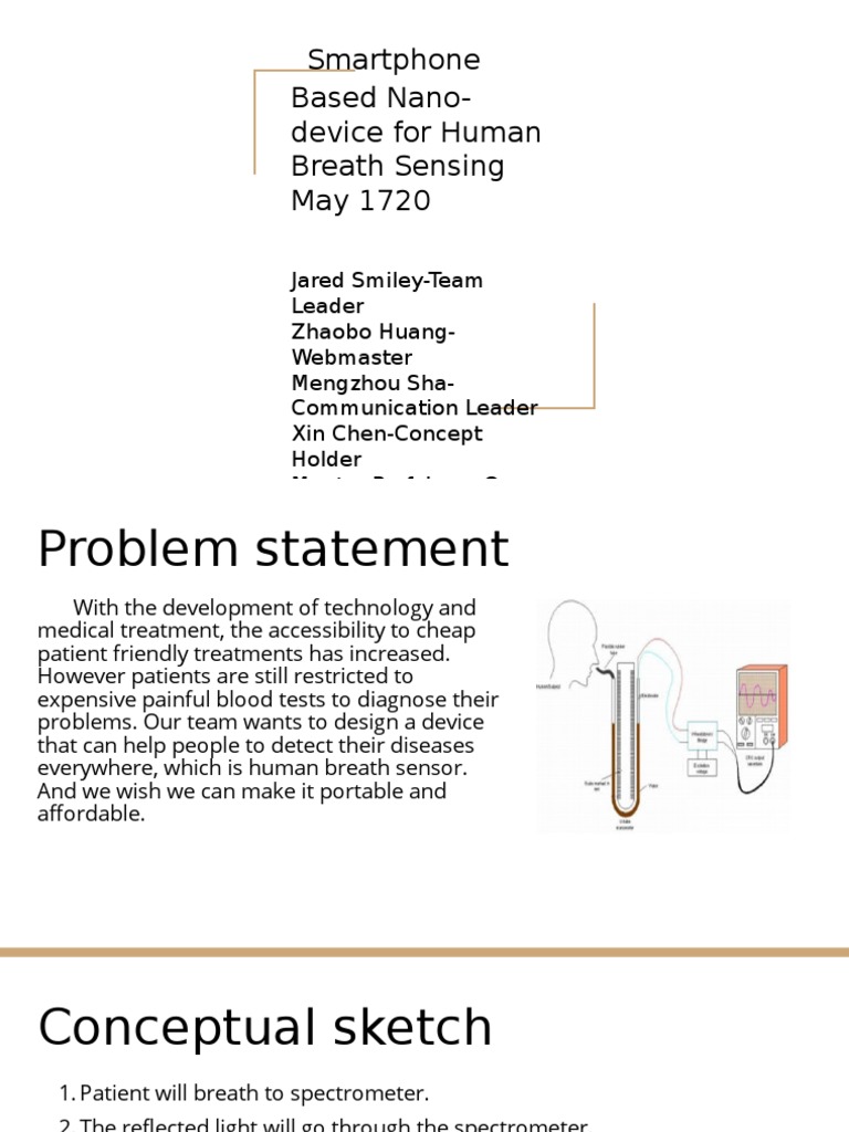 Portable Breath Sensing Device Design | PDF | Spectrometer | Mobile App