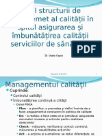 Rolul Structurilor de Management Al Calitatii in Spital