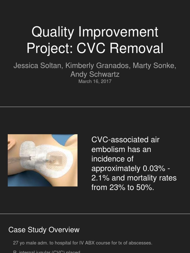CVC Removal: Preventing Air Embolism Risks | PDF | Medical Specialties ...