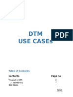 DTM UseCases