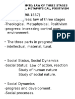 1auguste Comte, Law of 3 Stages