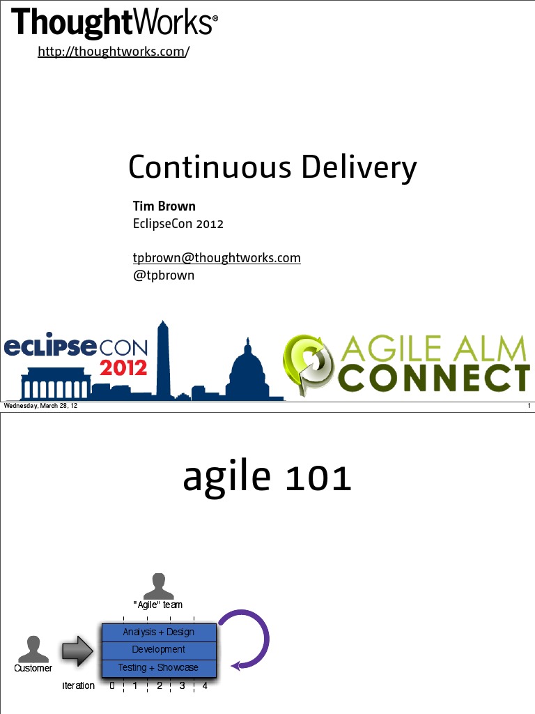 Continuous Delivery At Thoughtworks Pdf Agile Software Development