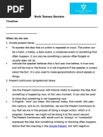 Verb Tenses Reivew
