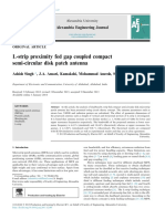 L-strip Proximity Fed Gap Coupled Compact