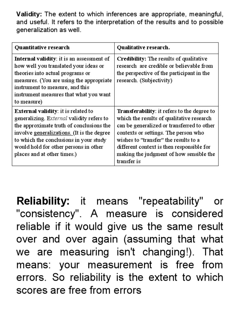 And Useful. It Refers To The Interpretation of The Results and To ...