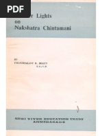 Further Lights On Nakshatra Chintamani