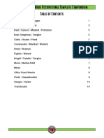 BESM 3rd Fan-Made Occupational Template Compendium