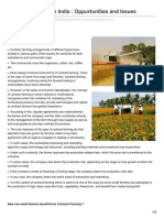 Contract Farming in India Oppurtunities and Issues