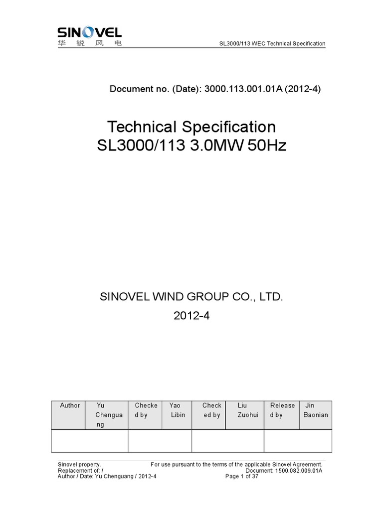 SL3000 - 113-General Specification | PDF | Transmission (Mechanics ...