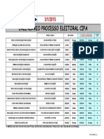 Calendario Processo Eleitoral CIPA