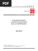 Balanza de Pagos y Deuda Convertibilidad