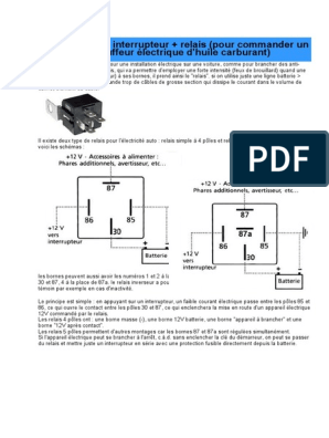 Branchement de Relais 4 Et 5 Broche, PDF, Électricité