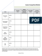 InsuranceReview Worksheet PDF