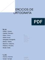 Exercicios de Ortografía