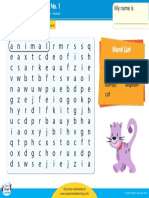 Animals Word Search 1