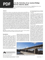 Model Updating for the Selection of an Ancient Bridge Retrofitting Method in Almeria, Spain