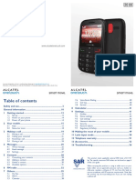 Alcatel One Touch 2000 User Manual