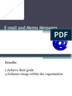 E-Mail and Memo Messages