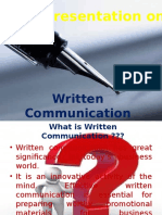 Written Communication